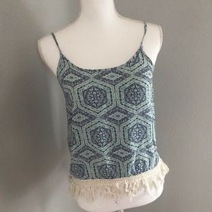 Cotton Candy Blue Bandana Print Cami Tank